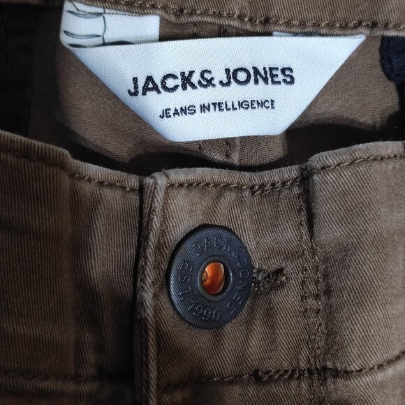 Jack & Jones Paul Cargo Pants men;s size 32 brown colour Tapered fit side pocket - Picture 6 of 16